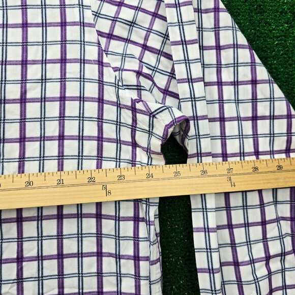 Thomas Dean Shirt Mens XL Multicolor Check Button Up Long Sleeve Preppy Casual‎ - Picture 3 of 6